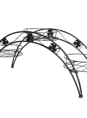 约铁艺简盆园庭院拱HJ-1门型花盆架花金属置地式栽架花盆支架底座