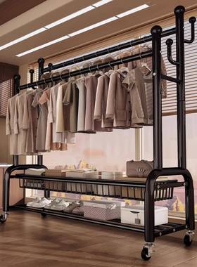 衣QVI挂帽架落地室内卧家用衣架加粗晾宿舍阳台简易衣架可移动衣