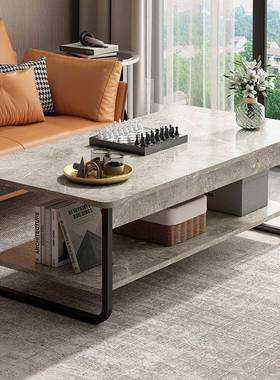 茶几桌子客厅轻用奢简现代小户型出约小租房坐地家钢木QWH桌双层