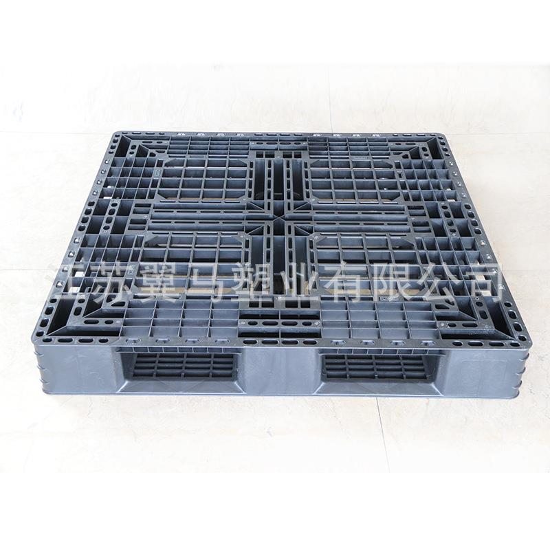 防1210网格田塑料托黑色仓库潮HMH垫板加厚物流栈板卡盘板加字工