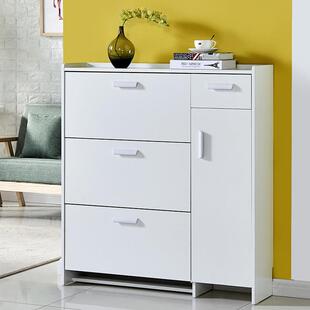 意式见详情超薄翻斗鞋柜家用门口关鞋容柜简约多功能大量储玄柜物