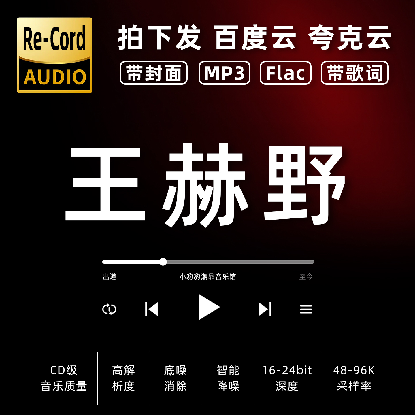 王赫野黑胶mp3全集无损音乐车载华语经典华语流行flac音乐分享