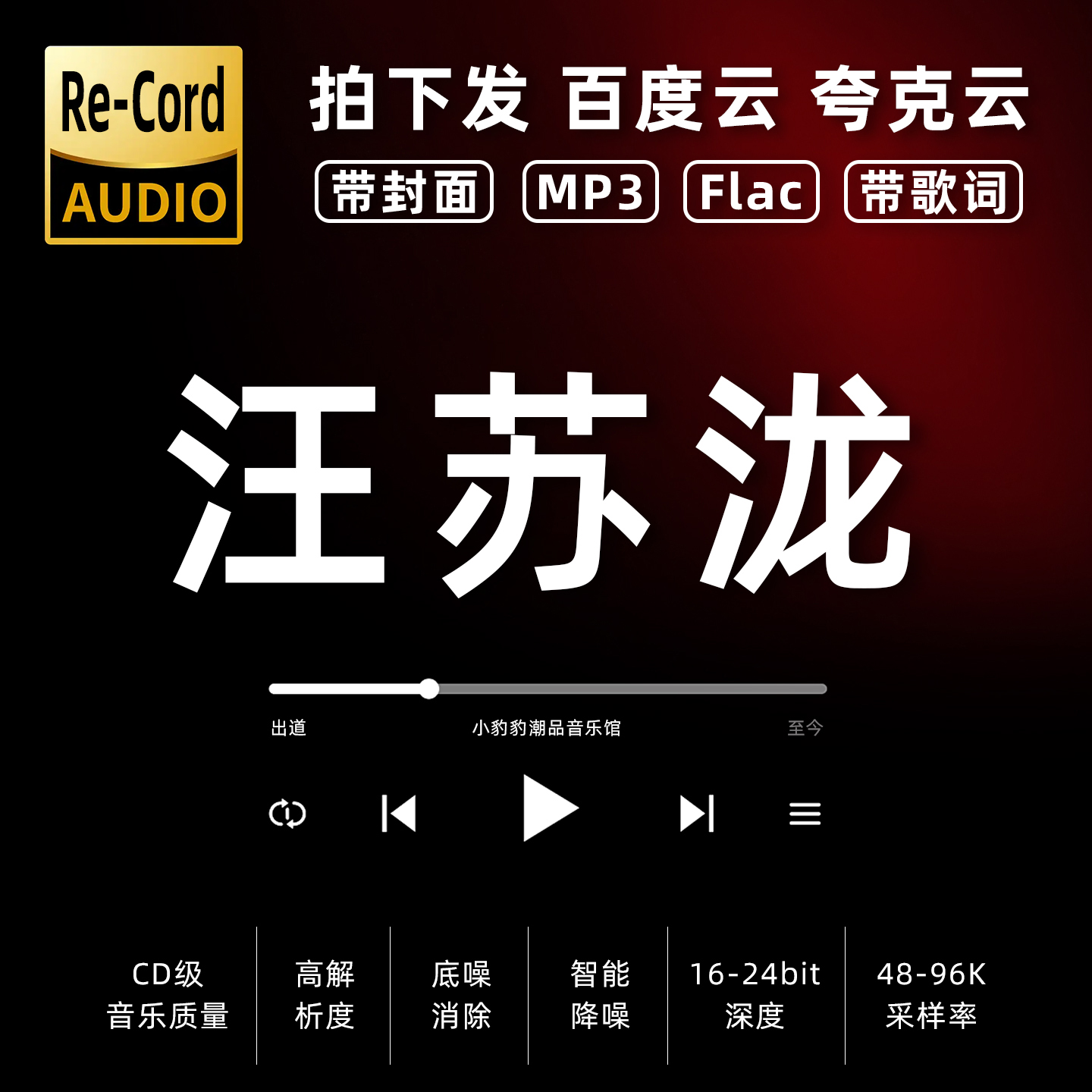 汪苏泷黑胶mp3全集无损音乐车载华语经典华语流行flac音乐分享