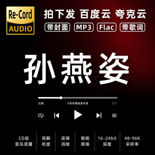 孙燕姿黑胶mp3全集无损音乐车载华语经典 华语流行flac音乐分享