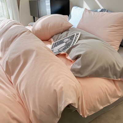 纯棉被套1.5单件180x200x230x250cm全棉纯色1.8米被罩248定制尺寸