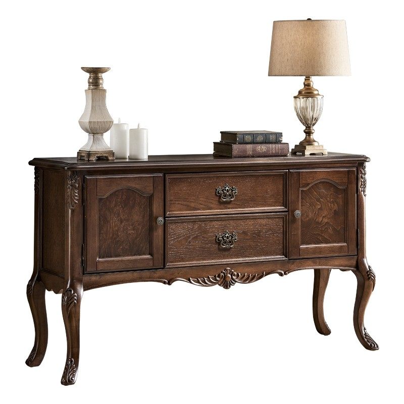 美式实木玄关柜客厅餐边柜欧式边柜入户玄关桌玄关台装饰桌供桌,住宅家具,餐边柜,淘宝优惠券,粉丝福利购,淘宝优惠卷