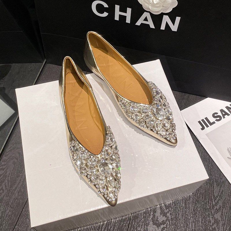 仙女鞋尖头法式平底浅口单鞋女2024新款春秋晚晚鞋大码女鞋41-43,女鞋,浅口单鞋,淘宝优惠券,粉丝福利购,淘宝优惠卷