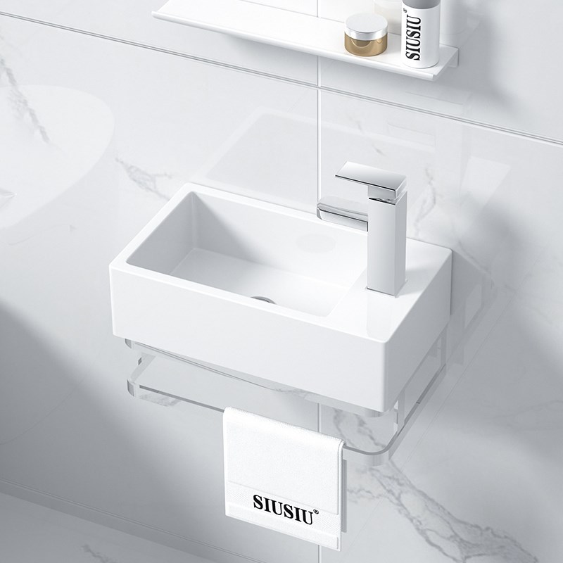 陶瓷小号挂盆不锈钢支架壁挂墙式洗脸盆洗漱洗手盆洗手池水盆