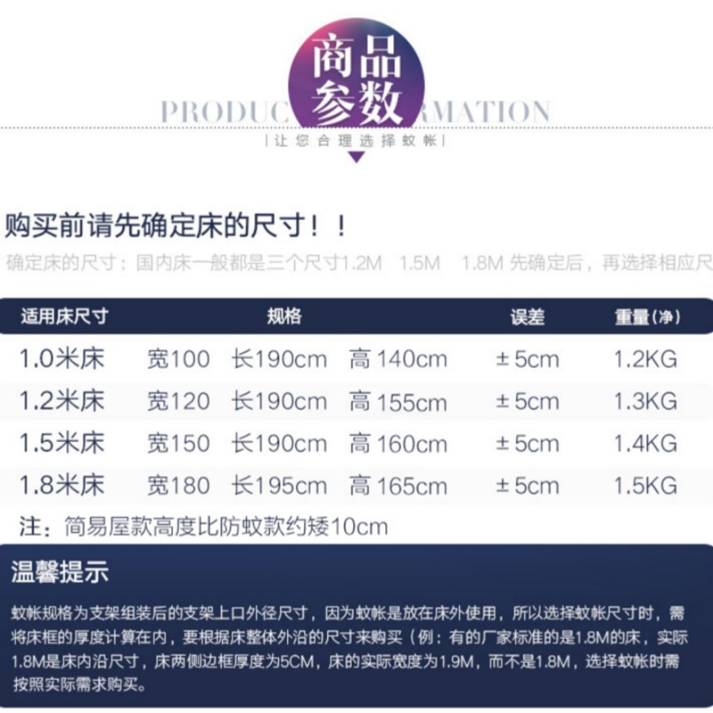 家用蒙古包蚊帐1.5m1.2米床1.8米回型底回形单双人三开门可挂吊扇