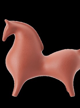 Horse小号红色陶瓷马摆件客厅酒柜装饰品办公室领导乔迁新居送礼