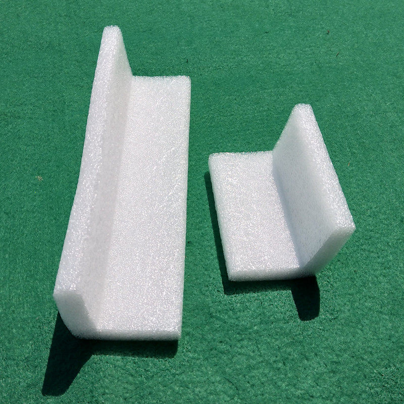 白色珍珠棉EPE防撞条包角泡沫U型护边条L型异型护边