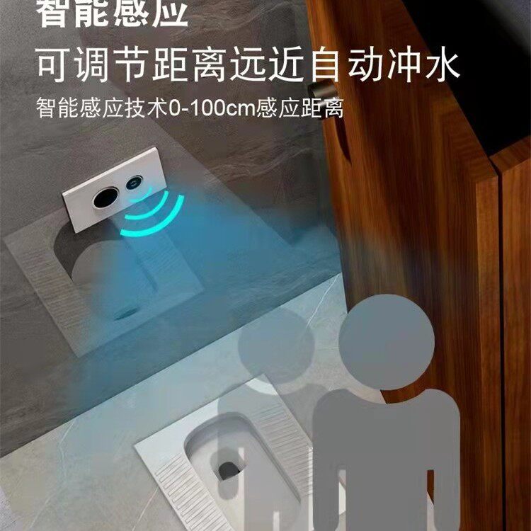 人离即冲水感应隐藏水箱蹲坑款卫生间冲水整套装蹲便器隐藏式水箱