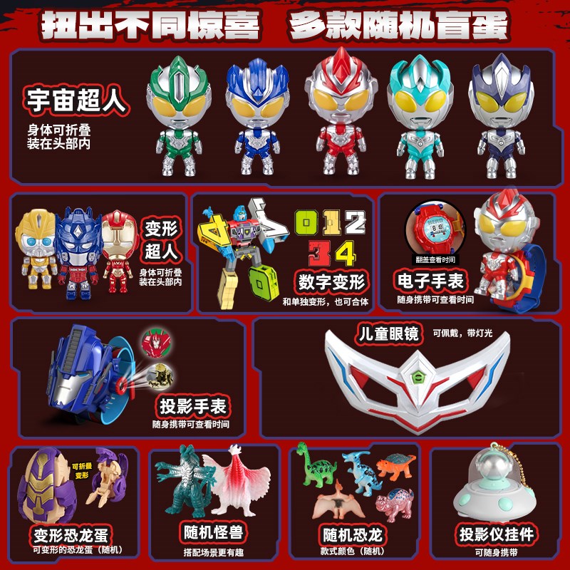 2025年新款变形联盟扭蛋机金刚7女男孩子儿童生日圣诞礼物3到6岁8