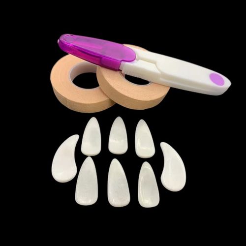 天然牛骨古筝指甲专业演凑级手工打磨凹槽款义甲儿童成人大中小号