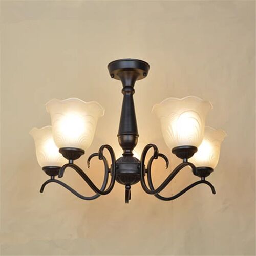 欧式铁艺返古简约客厅卧室餐厅书C房田园乡村美式吊灯灯具灯饰新