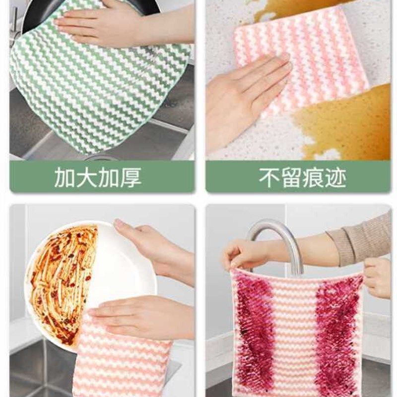 厨房毛巾抹布吸油清洁麻布洗完碗布不粘油的洗碗帕超强吸水布