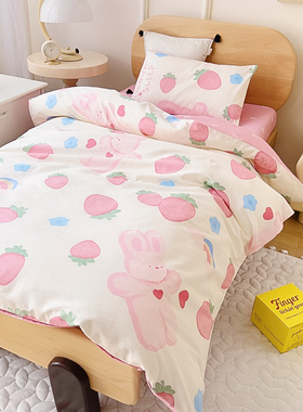 幼儿园被子三f件套纯棉夏天儿童被套被褥六件套小被子宝宝入园床