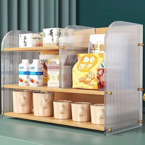 亚克力多功能桌面l储物展示架多层茶具杯架收纳架杯子台面家用架