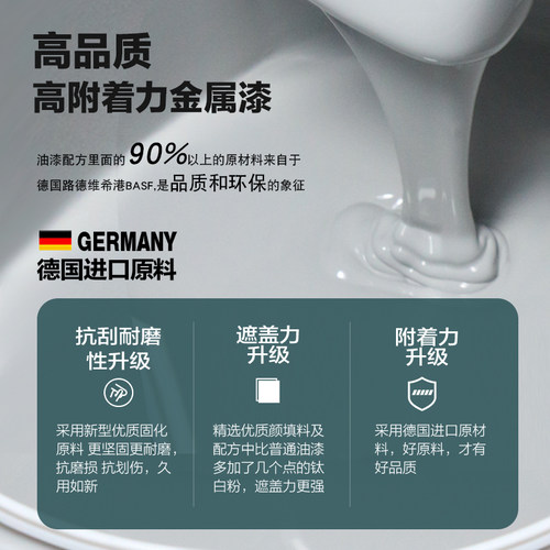 铁门油漆翻新农村门铁大门改色自刷自喷喷专用漆防锈古铜色金属漆