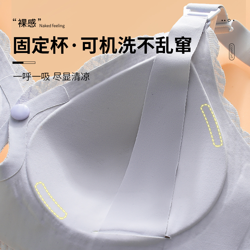 哺乳内衣防下垂聚拢产后喂奶专用大码大杯双开扣孕妇怀孕期文胸罩
