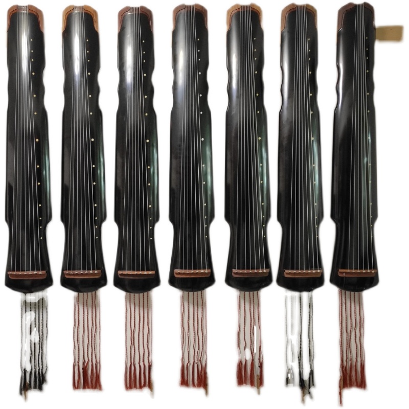 【律和古琴研习社】张以秋张军父子古琴北方琴稳定膝琴蕉叶式古琴