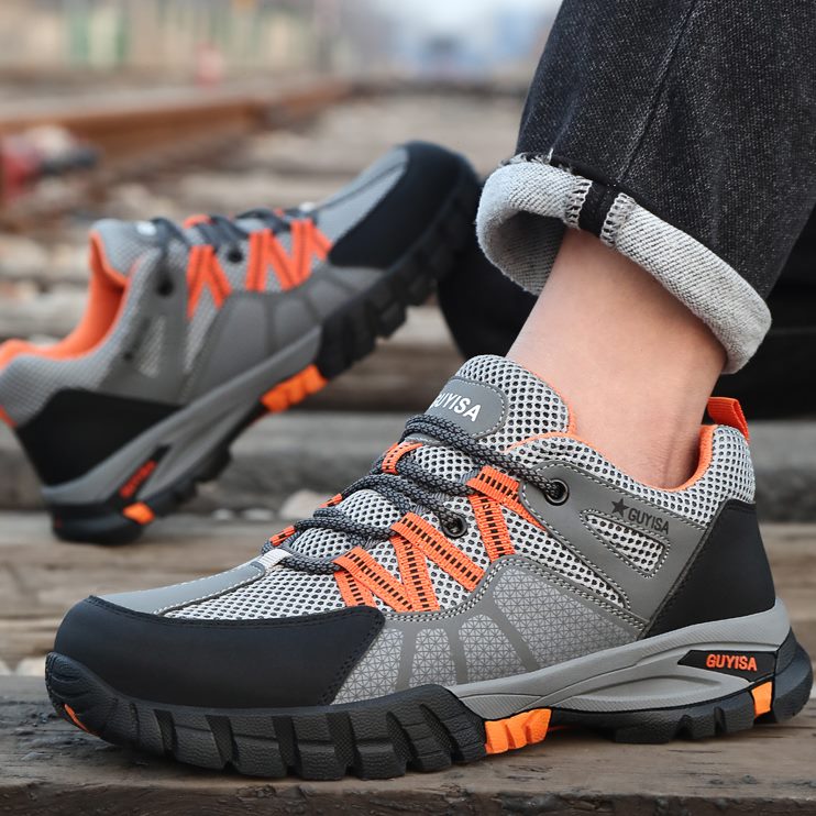 绝缘安全男鞋刺保款男士头防电工砸夏季传老劳保鞋男防新式钢透气