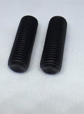 M12X8-100  4.8级碳钢发黑内六角平端紧定螺钉 无头机米螺丝顶丝