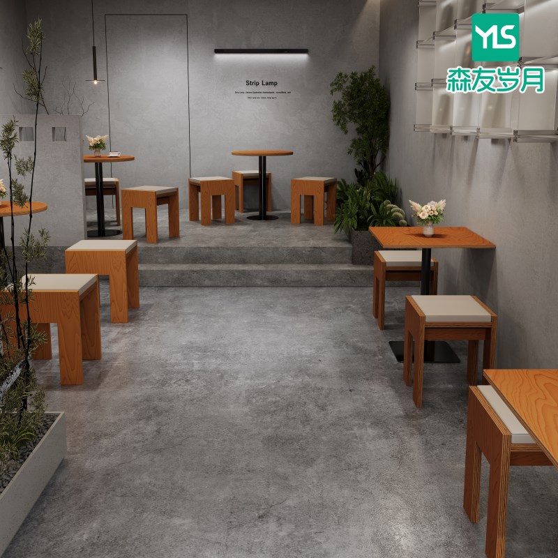 韩式咖啡厅奶茶店餐桌子甜品蛋糕店小凳子网红餐饮烘焙海洋板桌椅