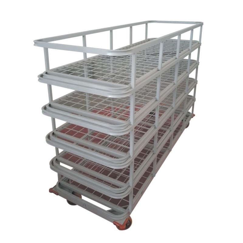 双面五层松布架网格松布车放布架裁片车服装厂货架面料周转车