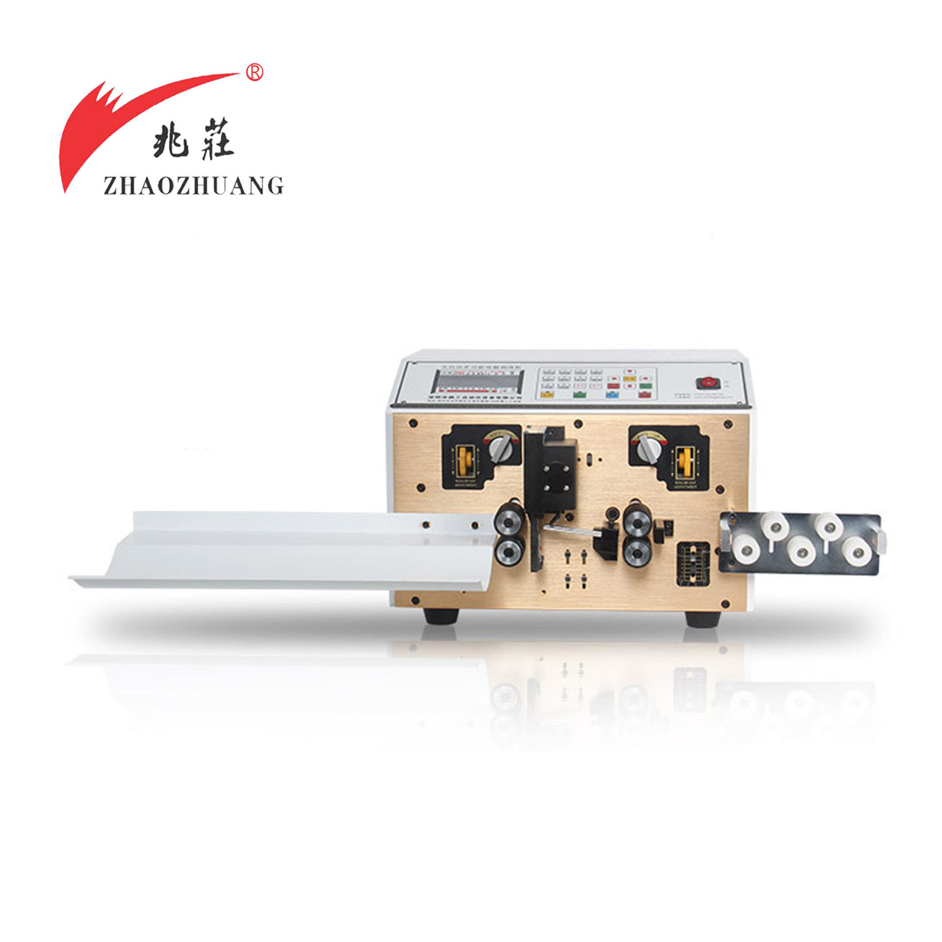 温州兆庄电脑剥线机电缆线材加工设备双线中剥裁断剥皮机剪线