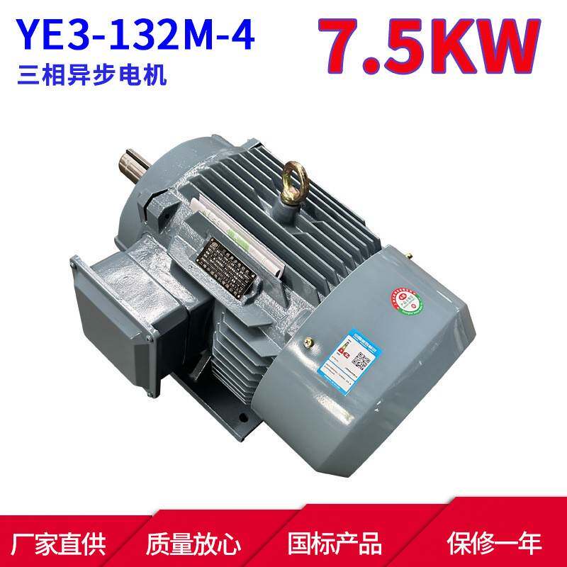 YE3系列三相异步电动机YE3-132M-47.5W4极三相异步电机马达