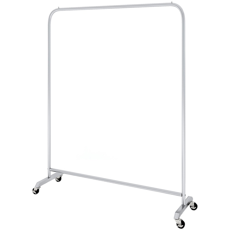 不锈钢晾衣架落地式卧室内家用阳台凉晒折叠简易挂衣杆移动带轮子