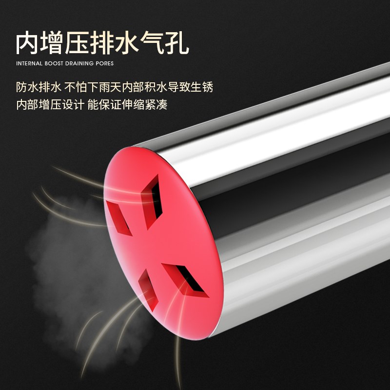 阳台晾衣杆顶装固定不锈钢晾衣架窗外晾挂晒衣杆可伸缩晾衣杆家用