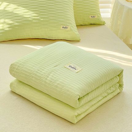 夏季水洗棉夏被四件套可机洗非全棉纯棉夏凉被空调被双人夏薄被子