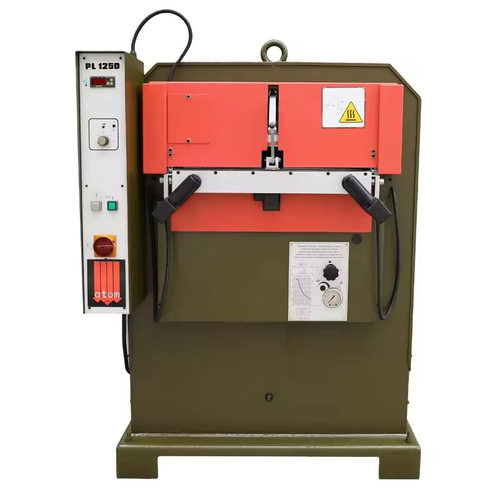 翻新Atom PL1250皮革压花机大板材热压标志汽车内饰家具