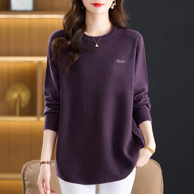 胖妈妈装秋冬毛衣女加肥