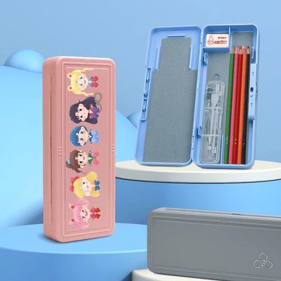 男孩款黑科技女孩密码盒解锁2024年指纹多功能文具盒小学生铅笔盒