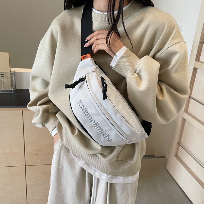 运动单肩小包夏天新款2024休闲百搭学生斜挎胸包女腰包男风骑行
