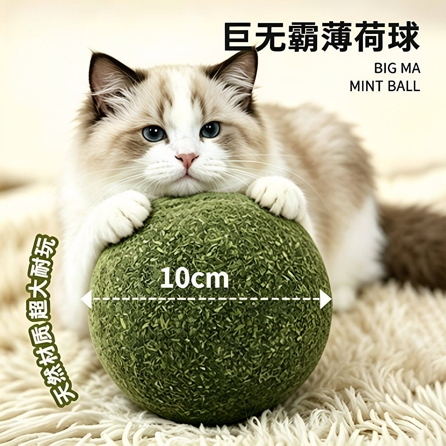 猫玩具超大猫薄荷球自娱趣味