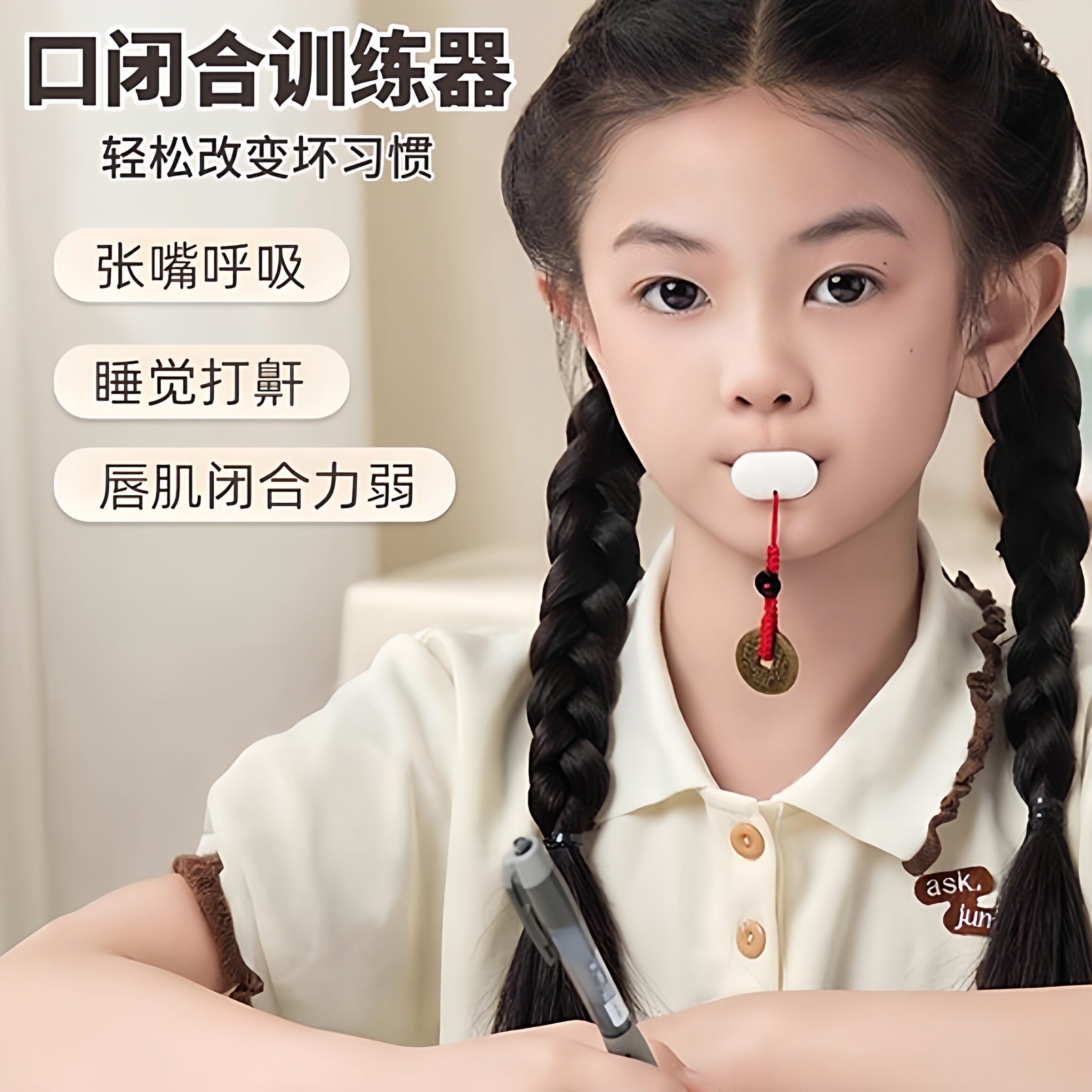 儿童口呼吸矫正闭嘴训练器