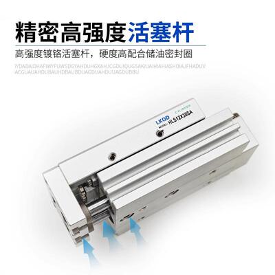 型HLQ5/HLQL双轴型精气密滑台缸6/3480/12/16/20/2X1~75SAS