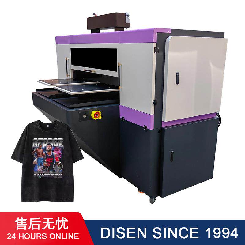 双工位数码直喷印花书包帆布袋衣服t恤服装纺织布料diy白墨打印机