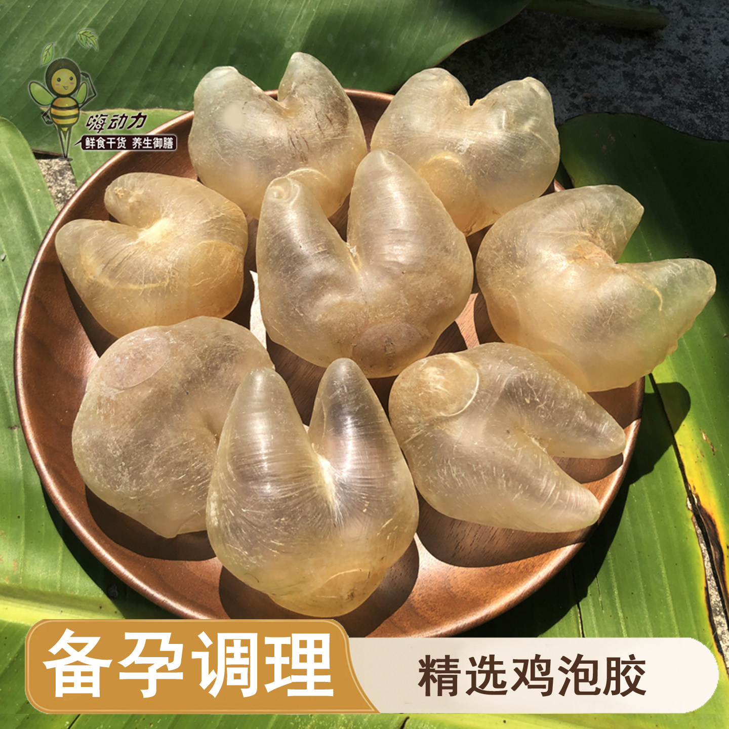嗨动力 缅甸鸡泡胶女人增膜养宫备孕龟刺胶鱼鳔鱼胶干货正品
