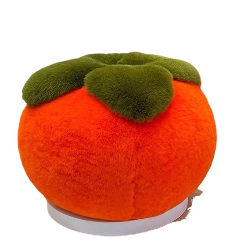 新款特大号毛绒柿子挂件抱枕创意节日礼I品生日礼物汽车房屋摆设