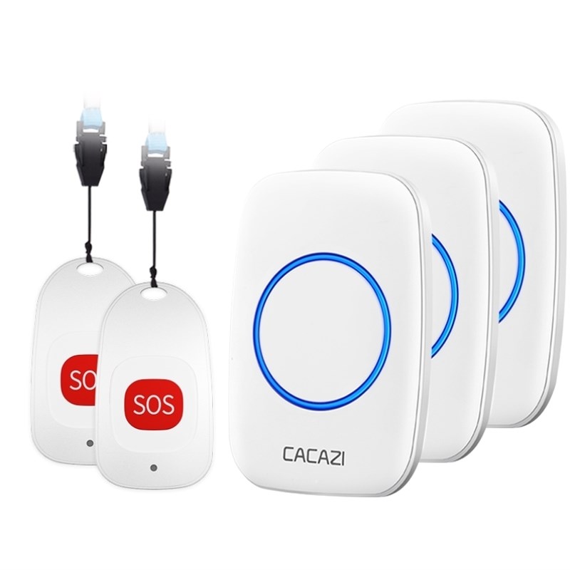 家庭老年人床头叫人呼救器呼x叫器老人家用病人按铃电铃无线遥控