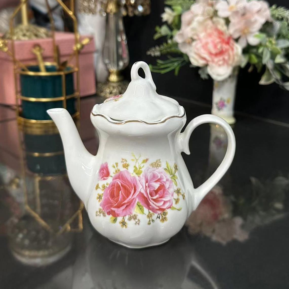 陶瓷耐高温小油壶酱醋壶小茶壶家用餐厅饭店实用陶瓷小壶多个器型