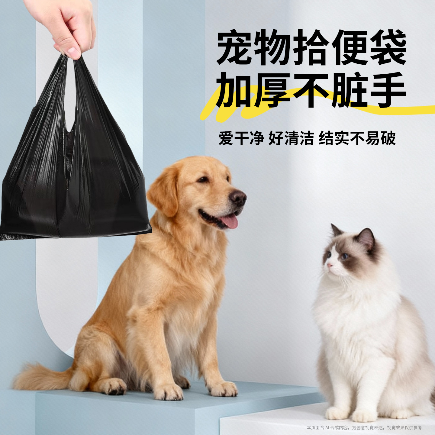 猫屎袋铲屎垃圾袋小号便便袋拾便袋铲屎器宠物铲屎工具一次性猫咪