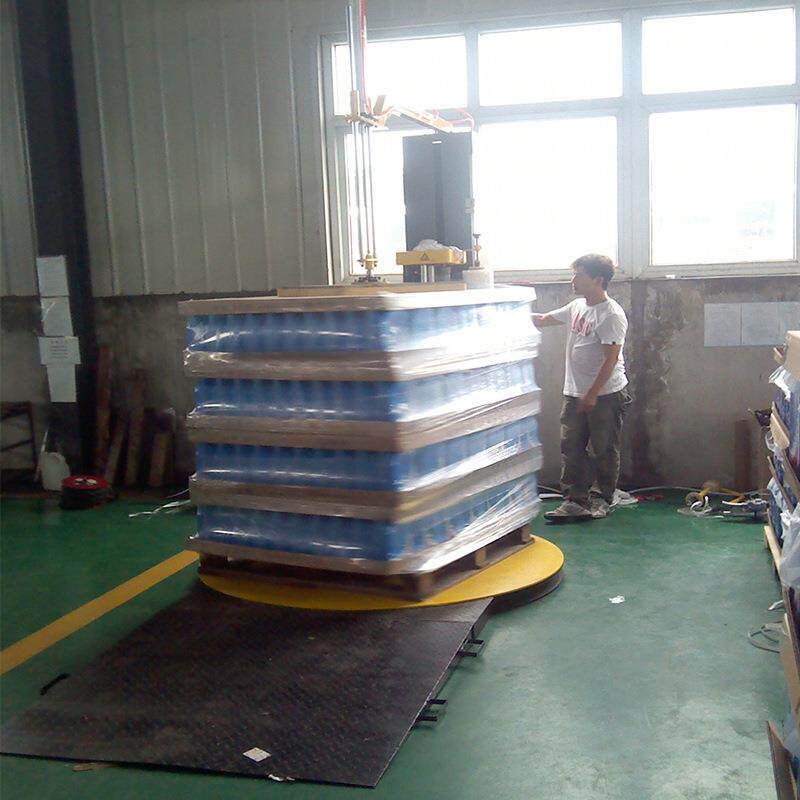 全自动压顶型缠绕膜打包机TP1650F-CS电动压顶托盘缠绕膜包装机