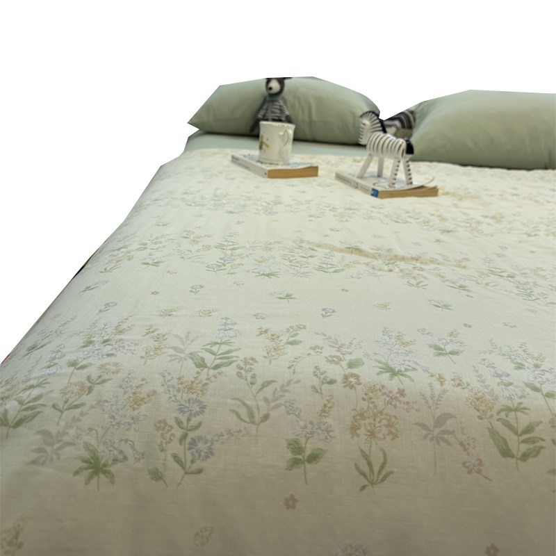 A版双层纱B版冰皮小苍兰绿色冰纱被夏凉被四件套单双人被芯空调被