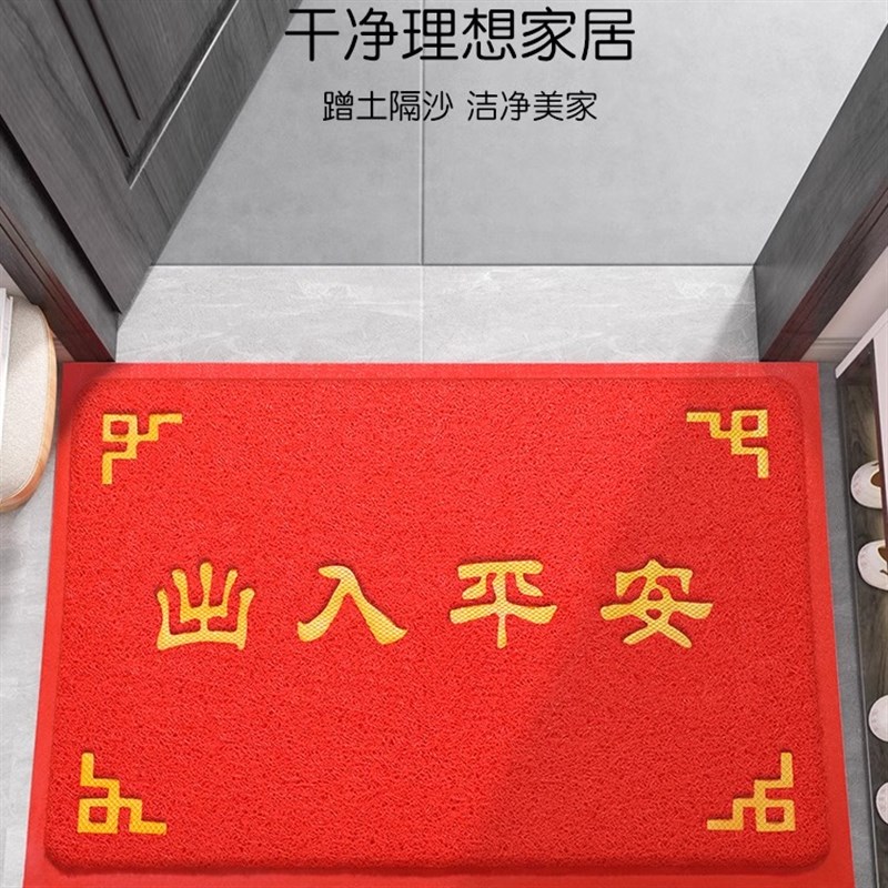 2024新款地垫入户门垫进门门口丝圈防滑脚垫玄关门外除尘耐脏地毯